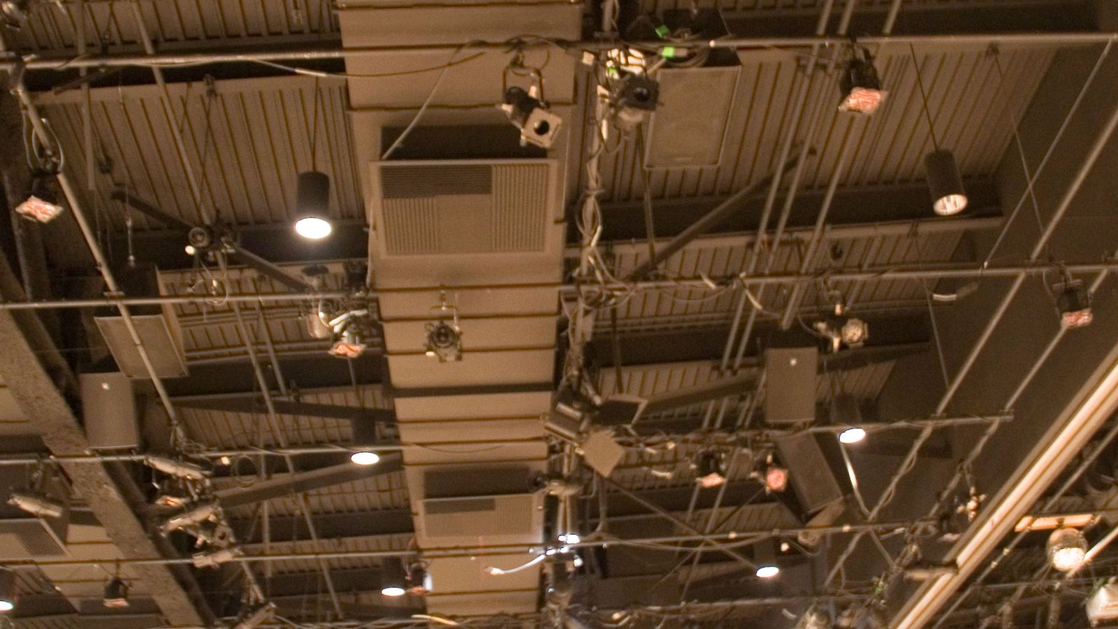 Overhead lighting grid system installed for live event production support