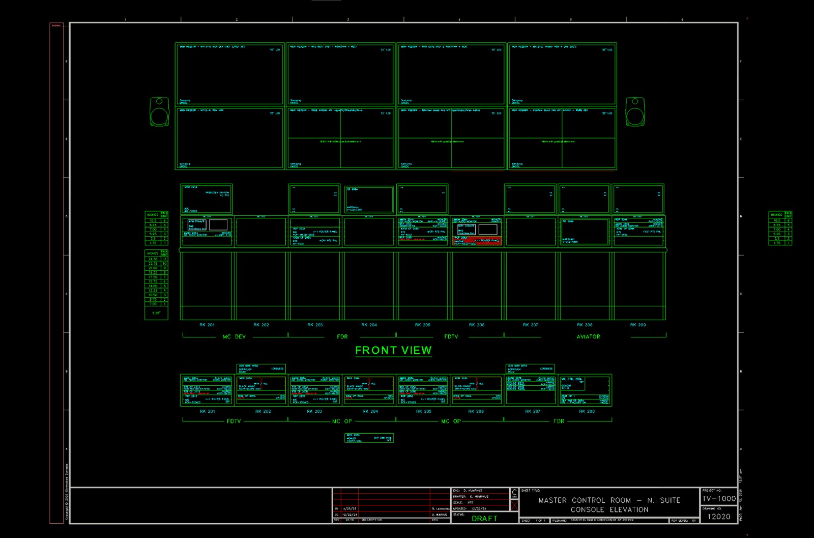Master Control engineering drawing