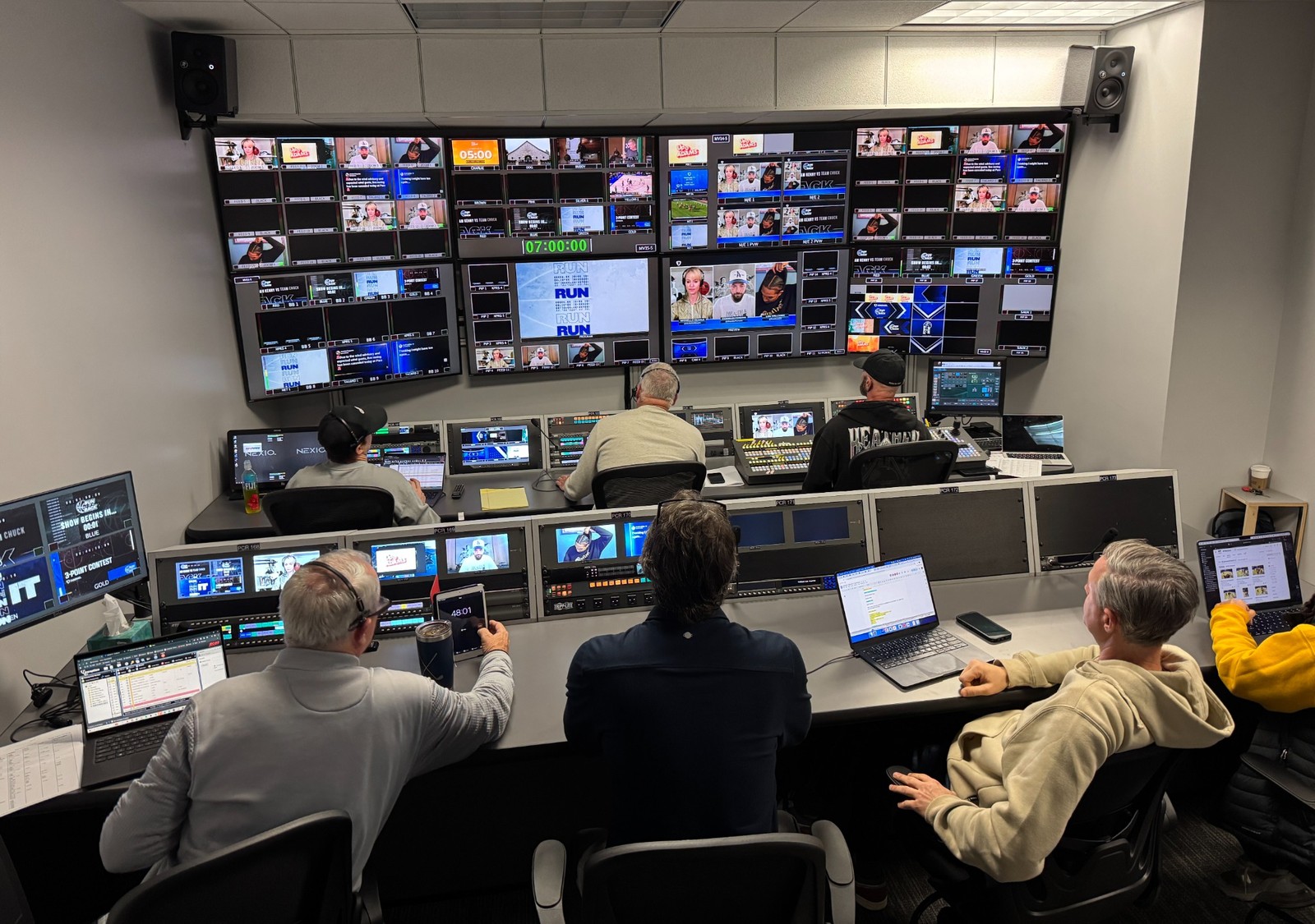 Production control room in operation