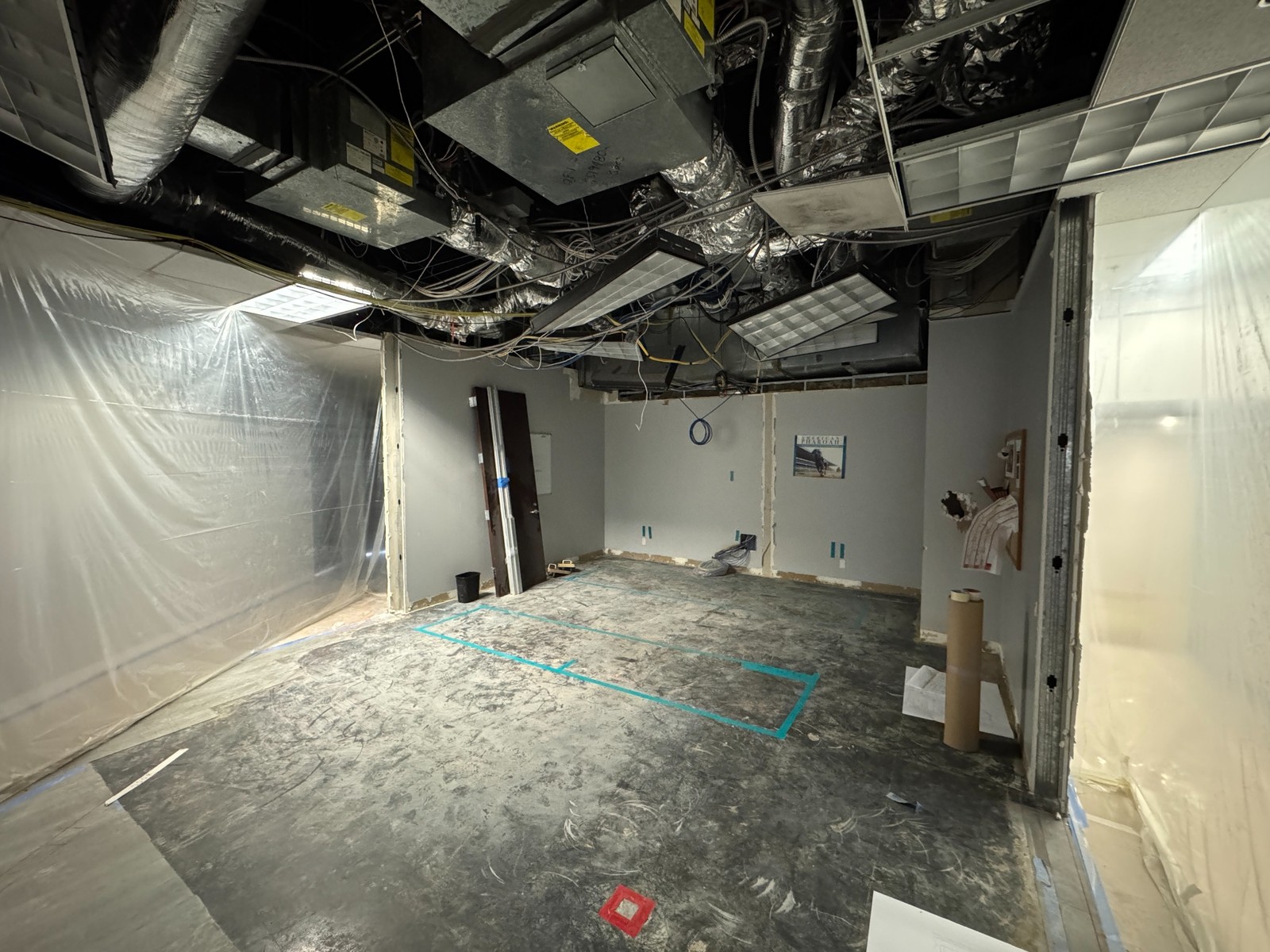 PCR 2 empty room during construction