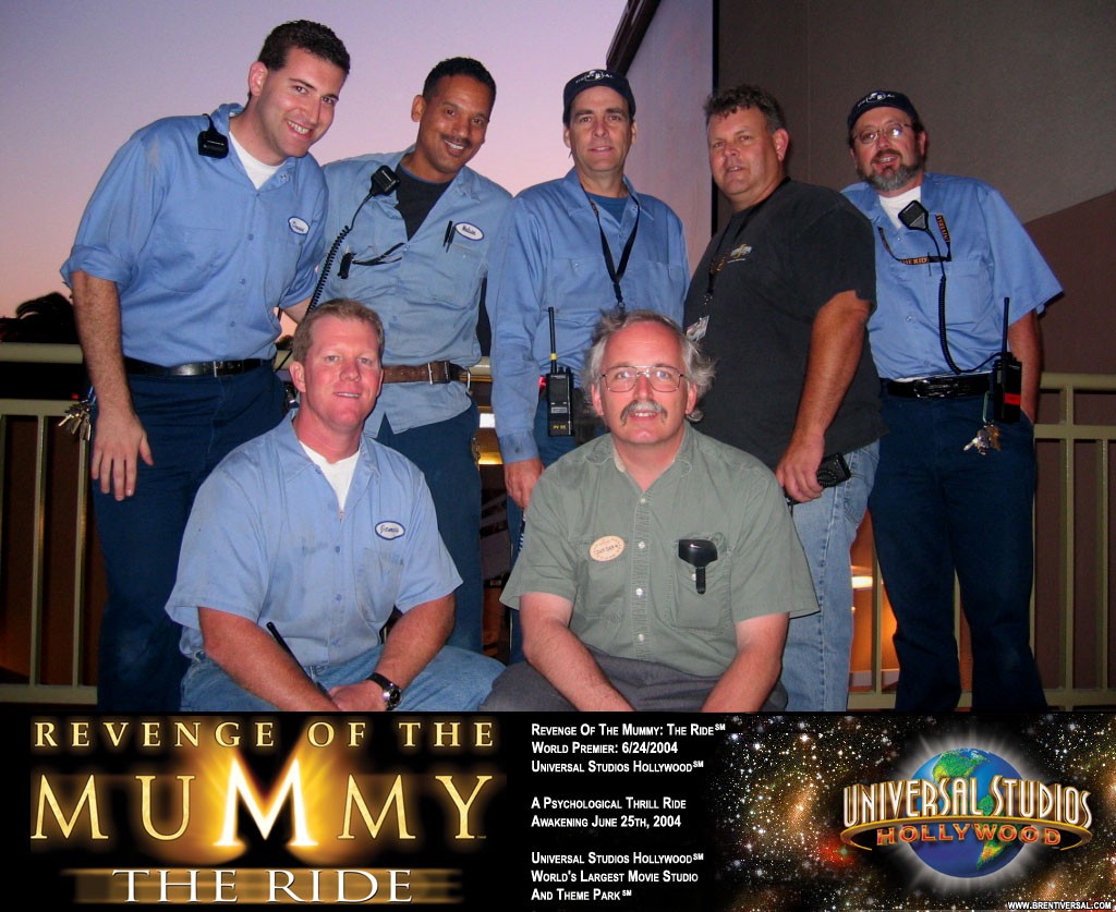 Revenge of The Mummy The Ride opening crew at Universal Studios Hollywood